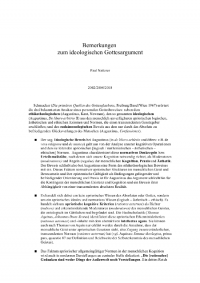 Ideologischer alias noologischer Gottesbeweis