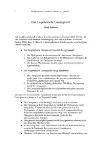 E1. Biogenetisches Grundgesetz
