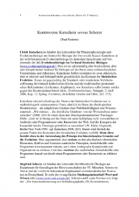 E5. Kontroverse Kutschera Scherer