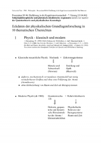 Eckdaten Mod Physik