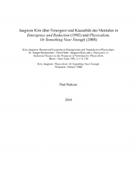 Kim Downward Causation