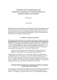 Kognitive Linguistik B