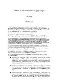 Neuronale Zellarchitektur und Physiologie