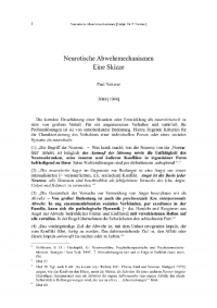 Neurotische Abwehrmechanismen