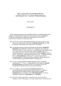 Der sensorische Assoziationskortex