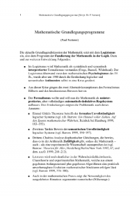 Philos der Mathematik