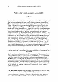 Platonische Mathematik