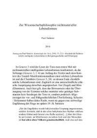 Wissenschaftsphilosophie Nichtmat Lebensformen