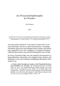 Wissenschaftsphilosophie Wunder mod