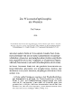 Wissenschaftsphilosophie Wunder mod
