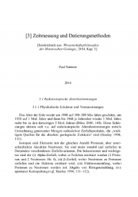 Zeitmessung Datierung